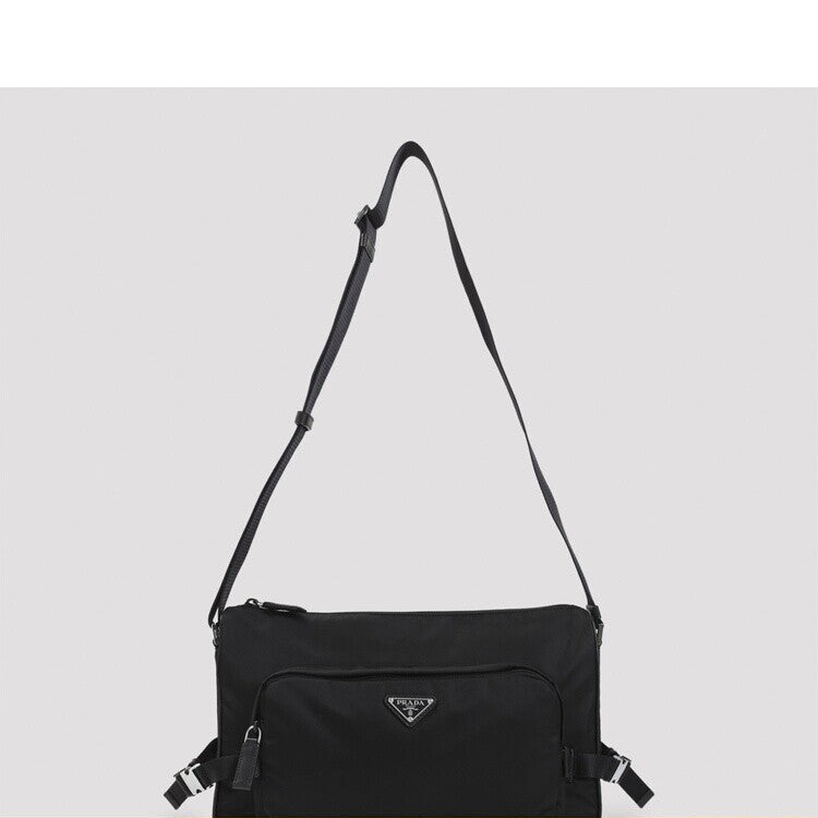 Prada Men's Medium Crossbody Bag in Black
