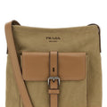 Prada Men's Route Crossbody Bag in Beige