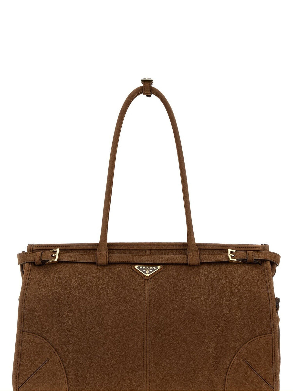 Prada Women's Bonnie Large Bag in Brown