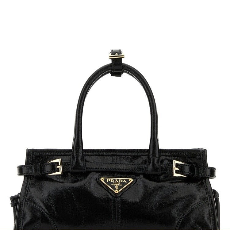 Prada Women's Bonnie Mini Handbag in Black