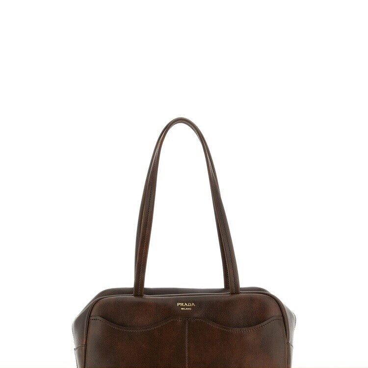 Prada Women's Carry Large Handbag in Brown