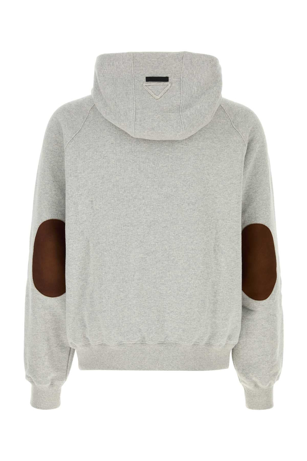 Prada Men's Cotton Hooded Sweatshirt in Grey - view 2