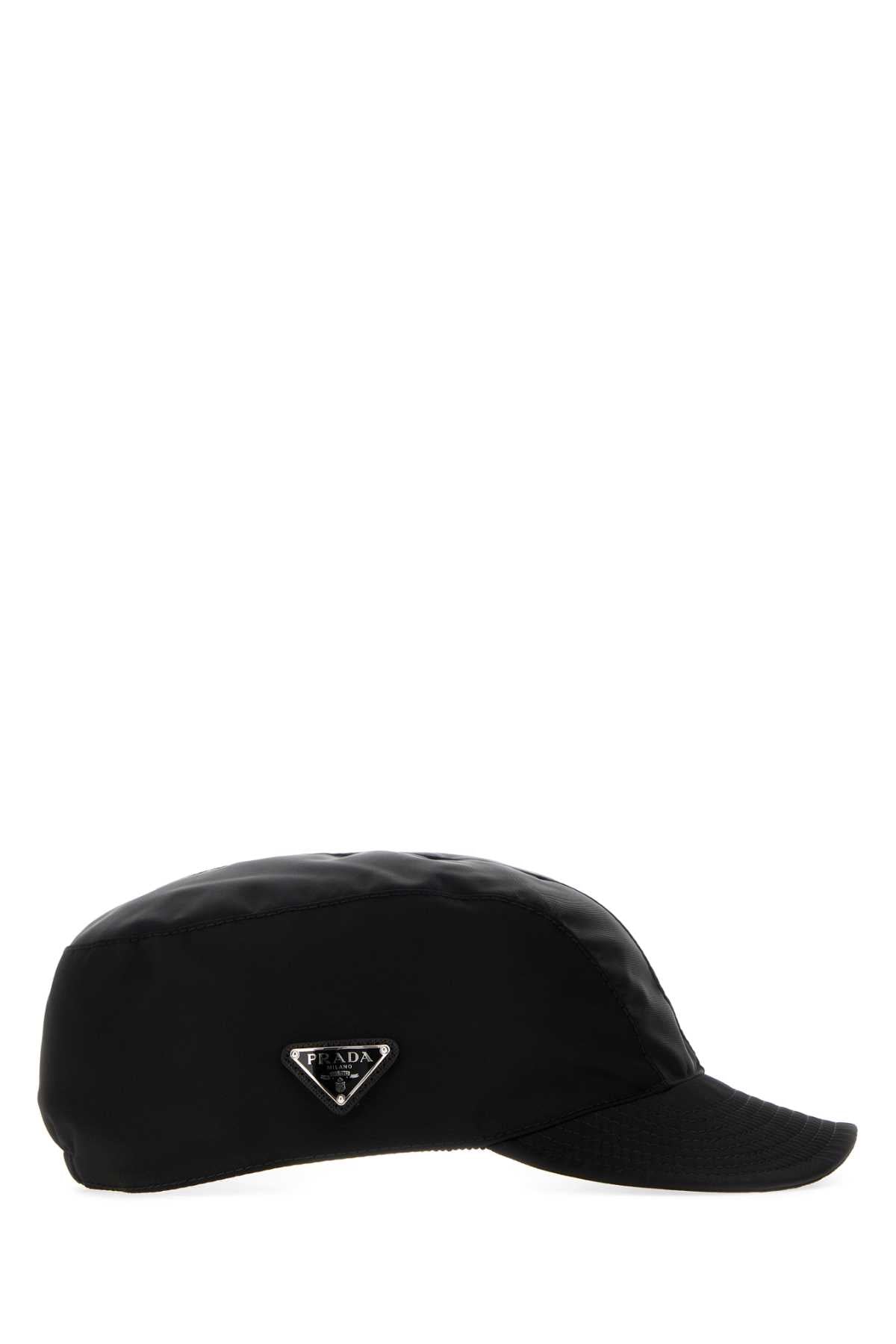 Prada Men's Re-Nylon Cap in Black - view 2