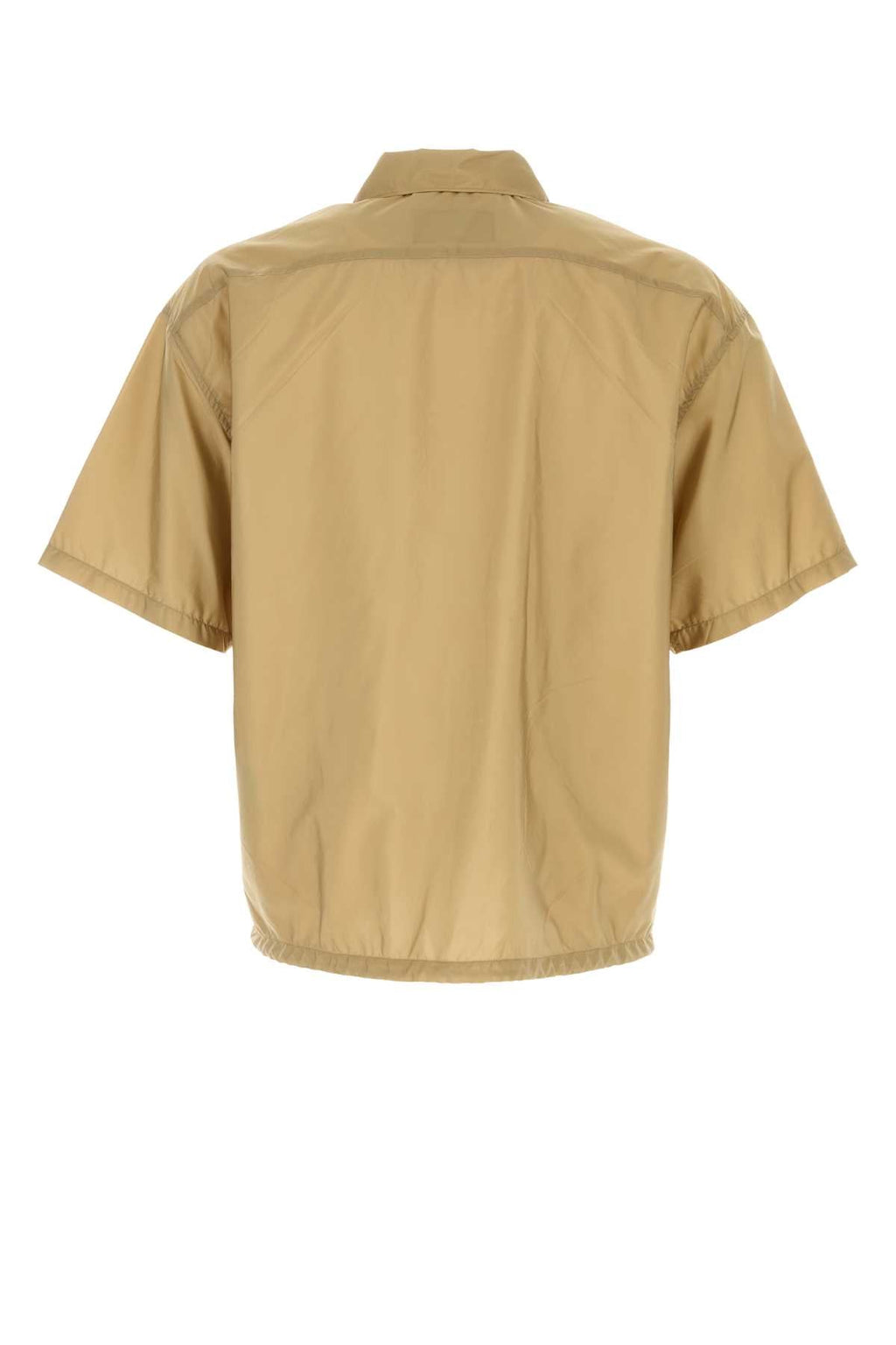 Prada Men's Nylon Short-Sleeve Shirt in Beige - view 2