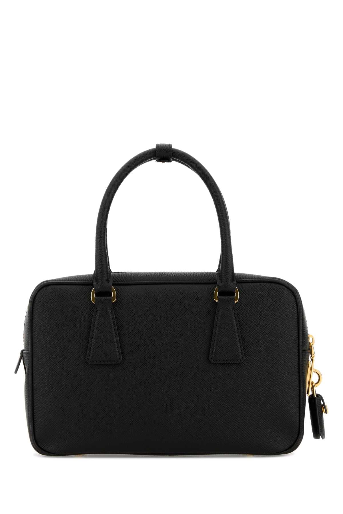 Prada Women's Leather Top-Handle Bag in Black - view 3