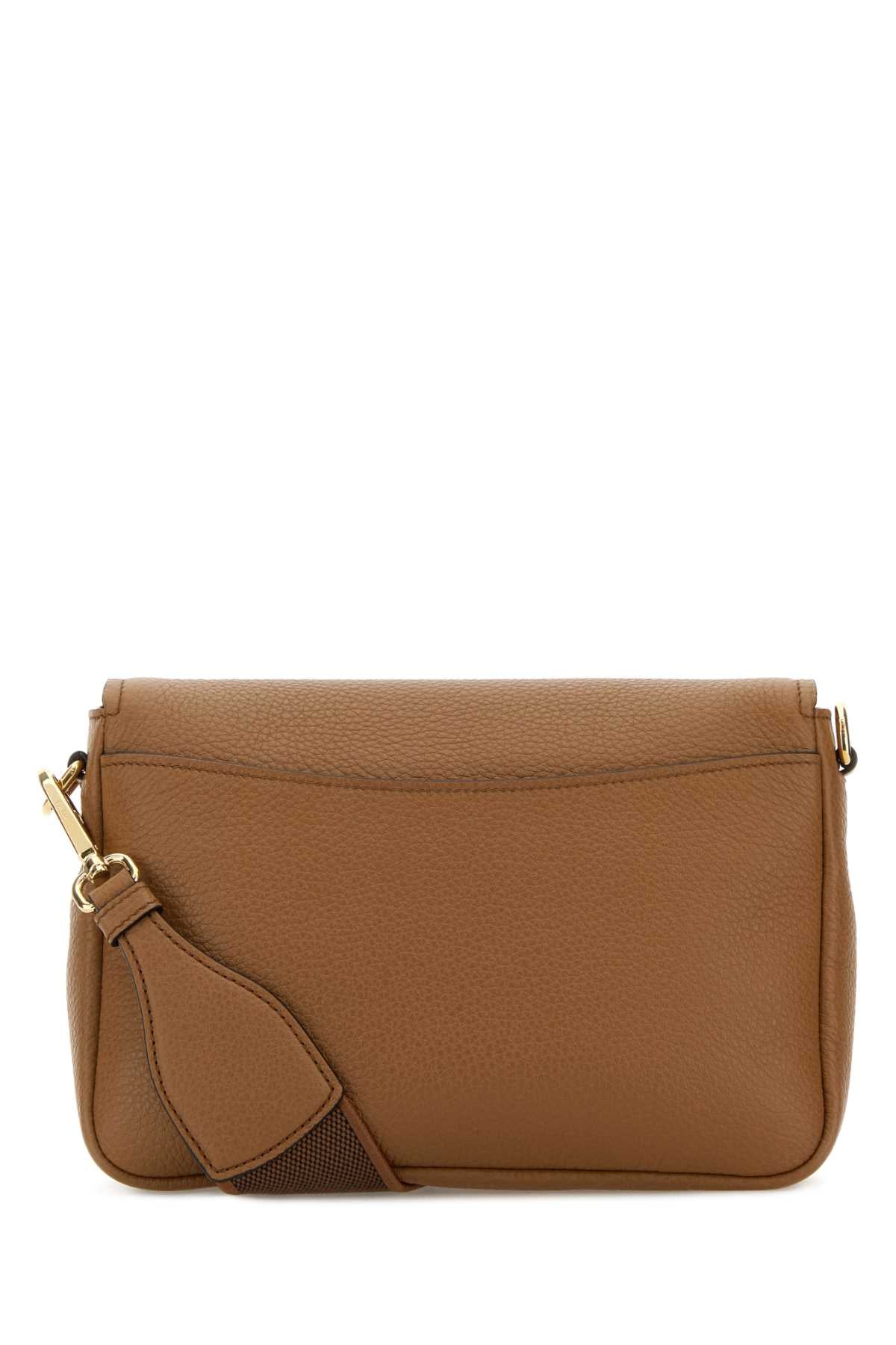Prada Women's Leather Flap Bag in Brown - view 3