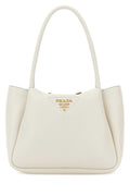 Prada Women's Leather Tote Bag in White - view 1