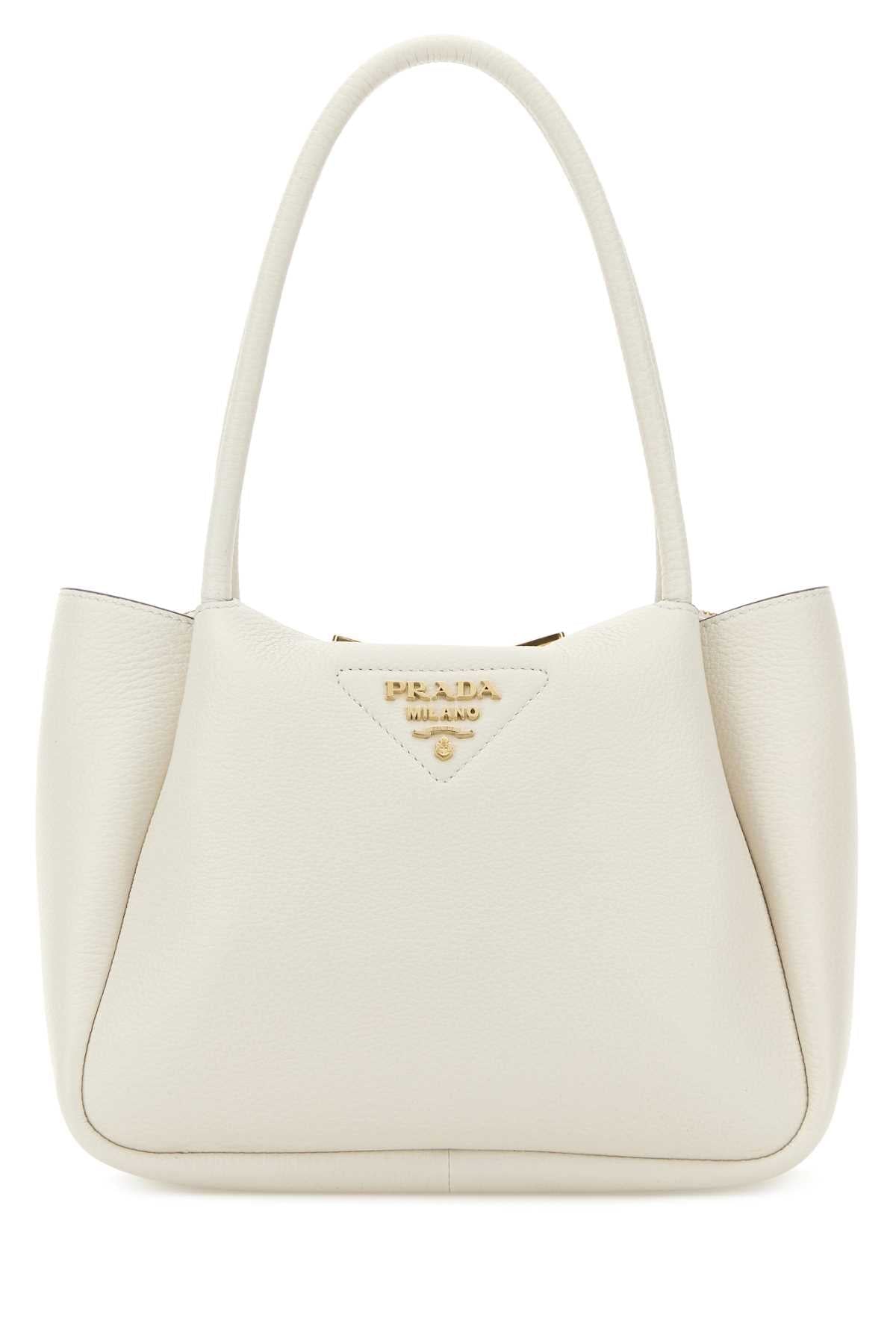 Prada Women's Leather Tote Bag in White - view 1