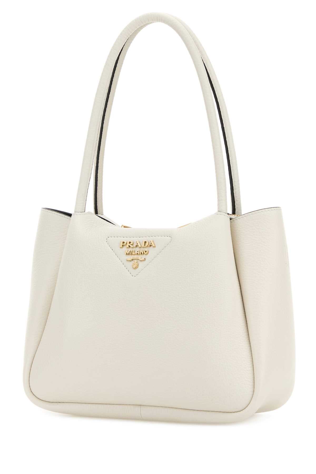 Prada Women's Leather Tote Bag in White - view 2