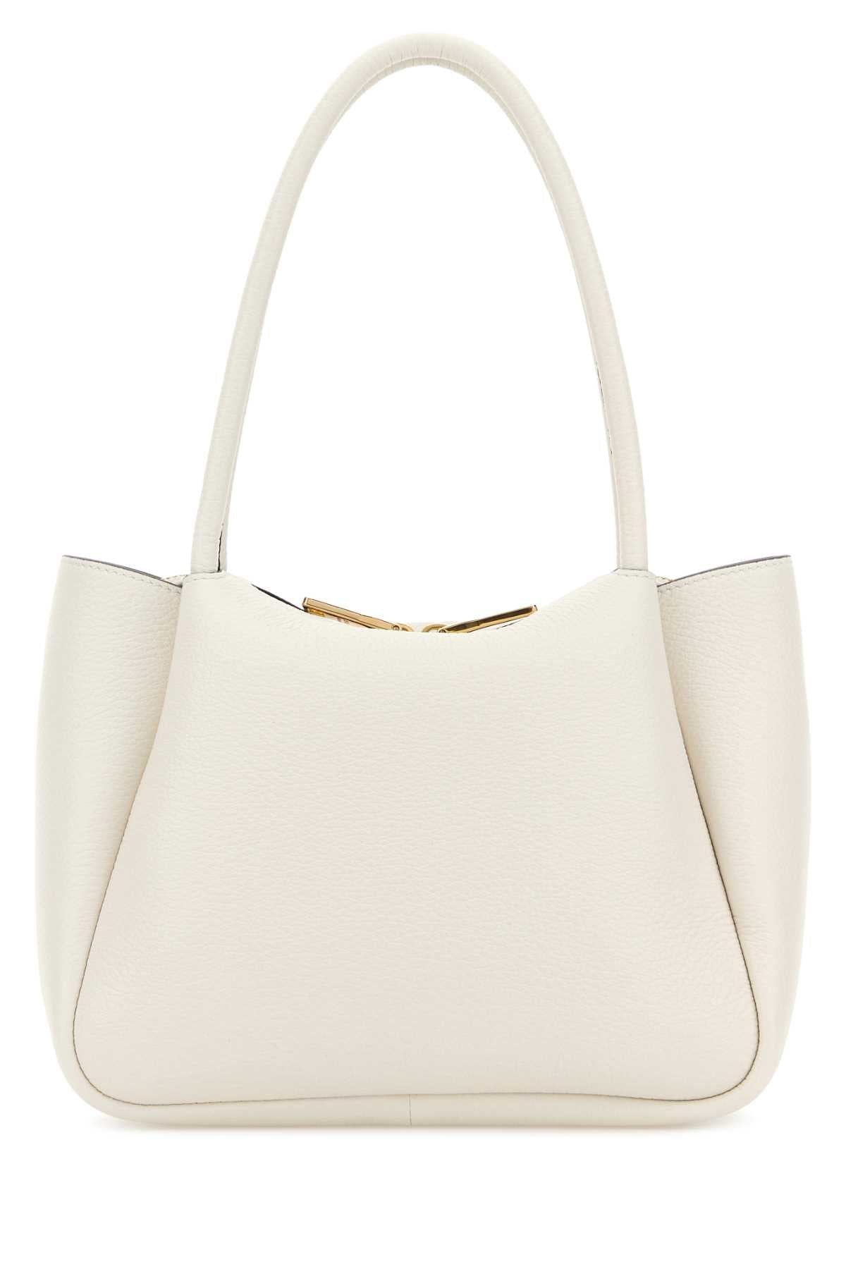 Prada Women's Leather Tote Bag in White - view 3