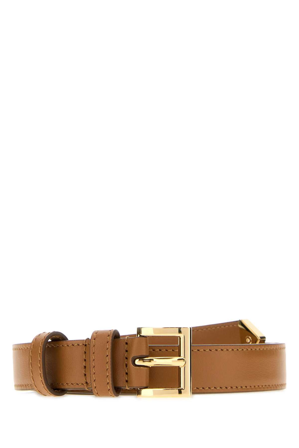 Prada Women's Leather Belt in Caramel - view 1