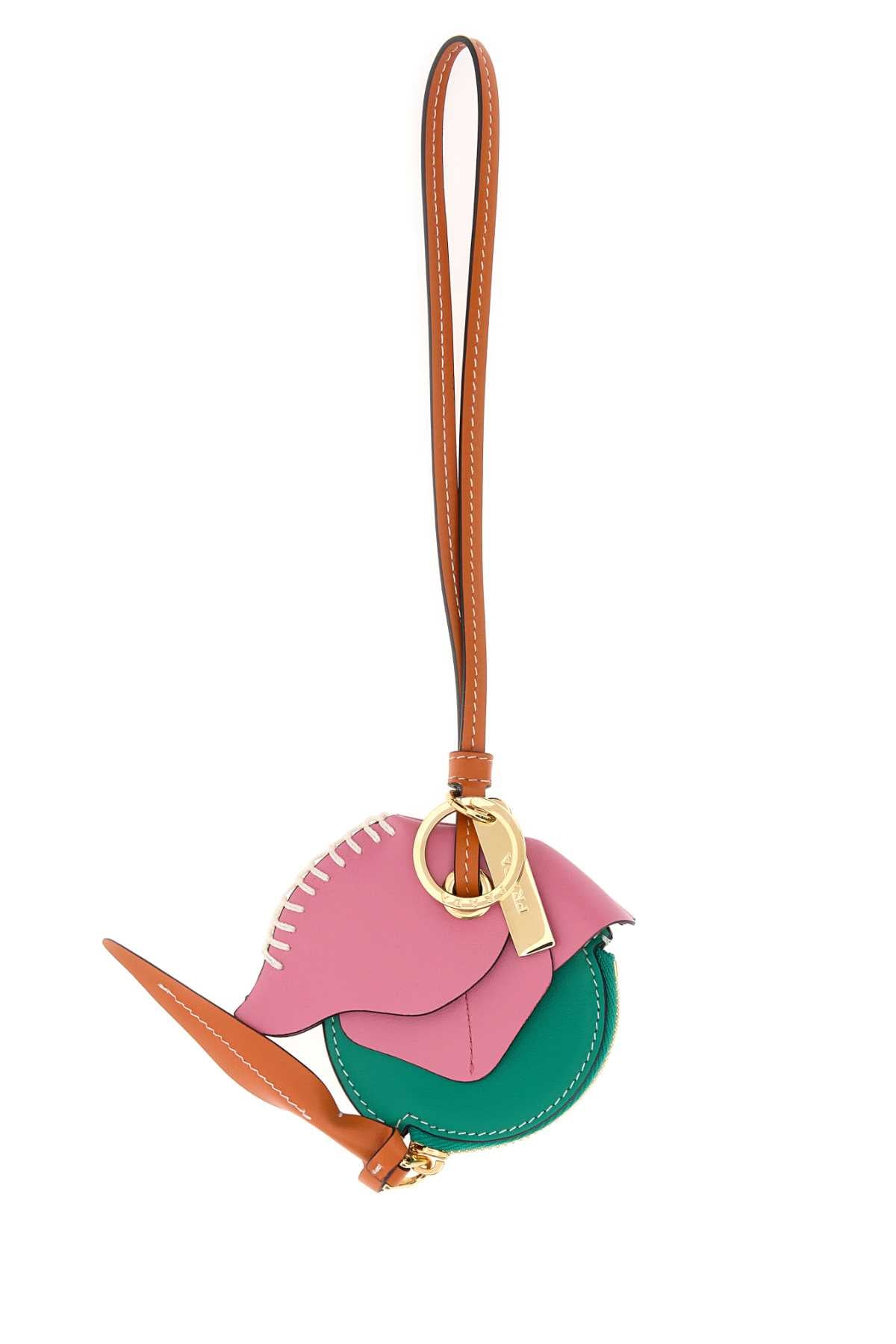 Prada Women's Leather Bag Charm in Multicolour - view 1
