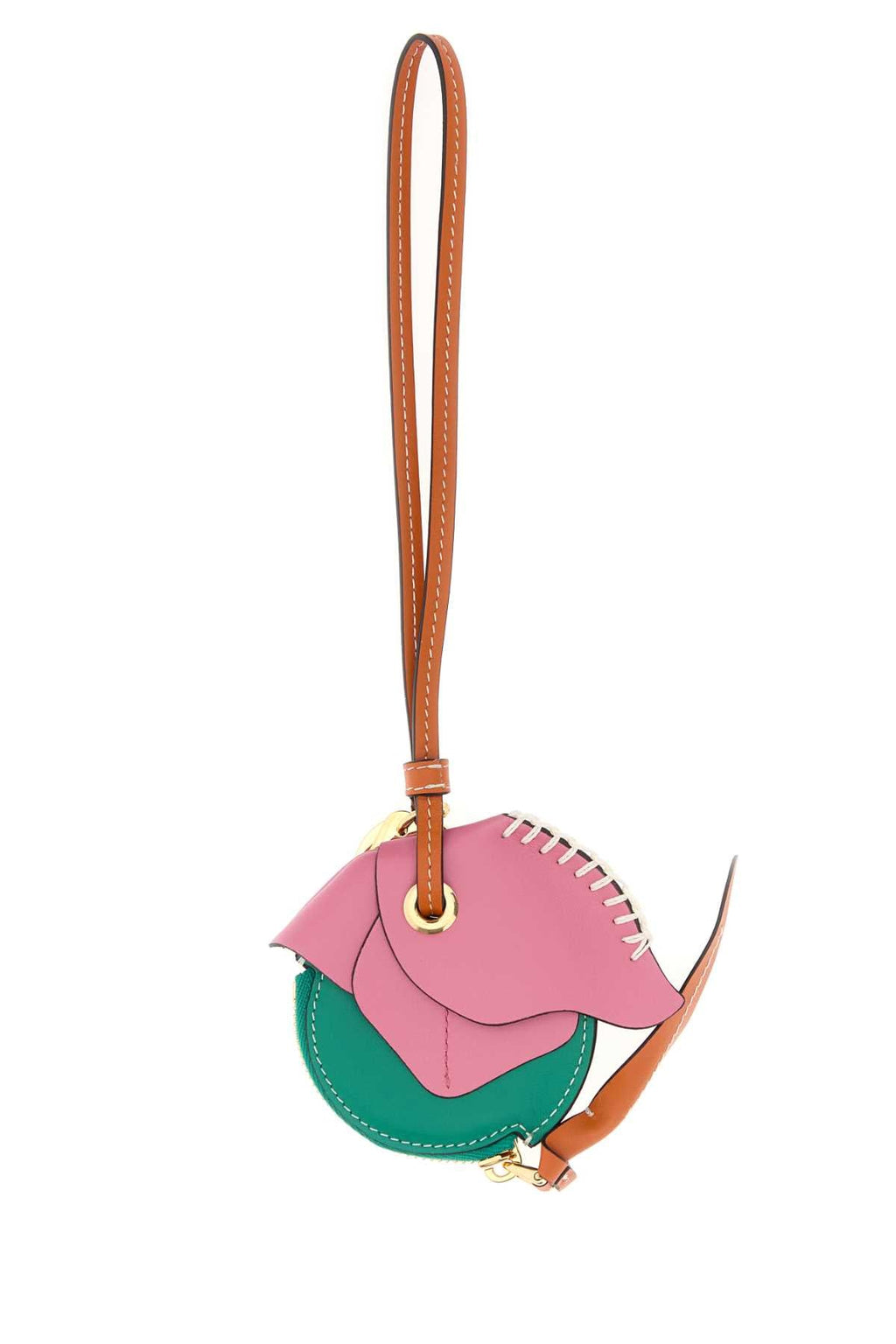 Prada Women's Leather Bag Charm in Multicolour - view 2