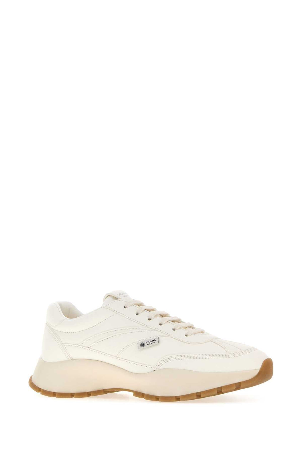 Prada Women's Leather Sneakers in White - view 2