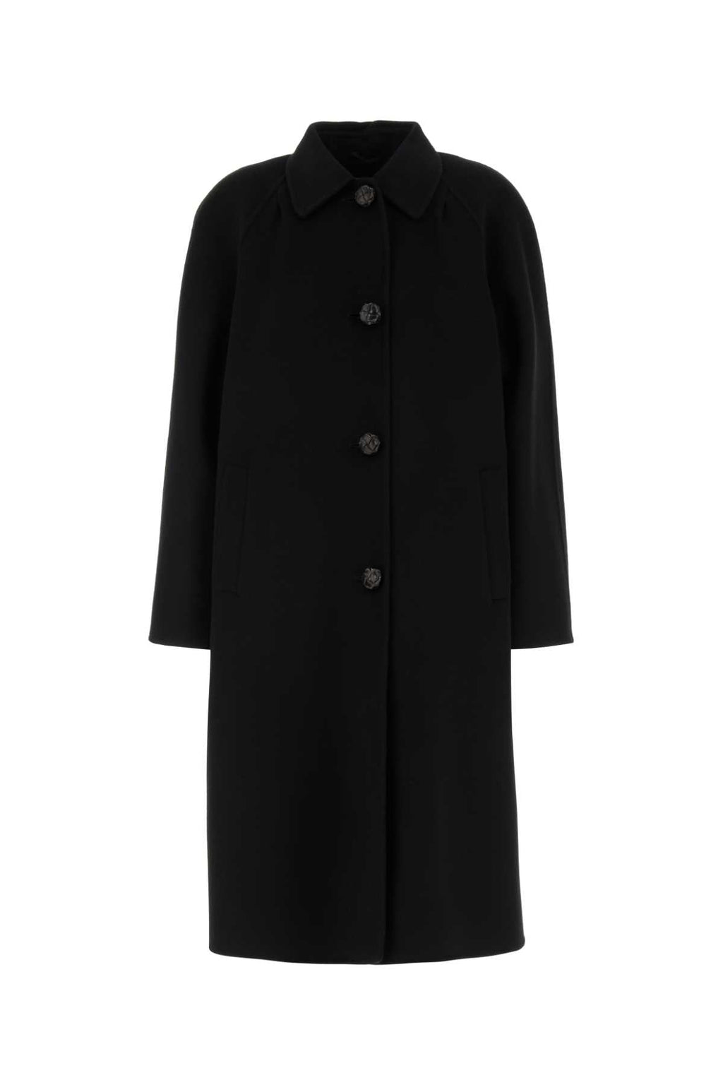 Prada Women's Short Wool Coat in Black - view 1