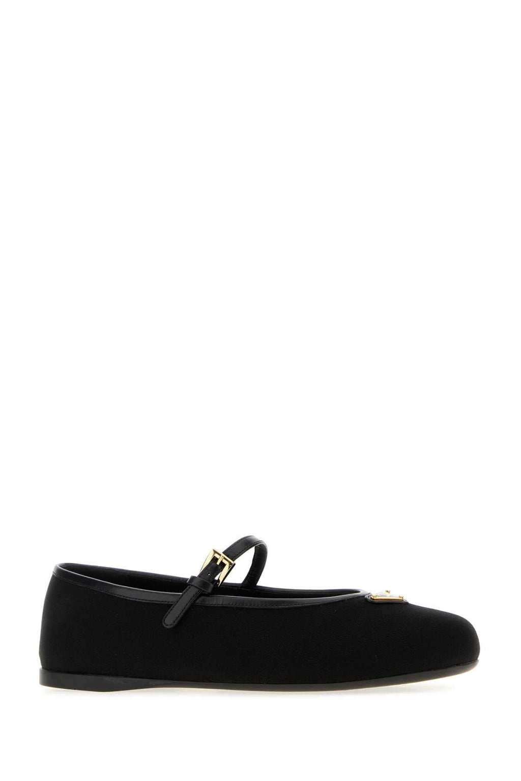 Prada Women's Fabric Ballet Flats in Black - view 2