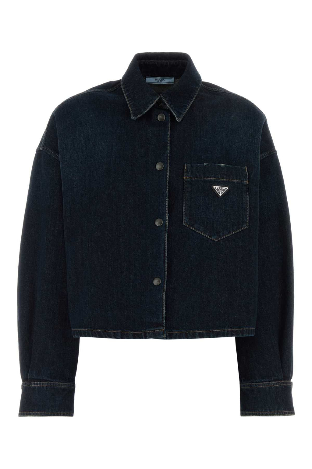 Prada Women's Cotton Shirt in Navy - view 1