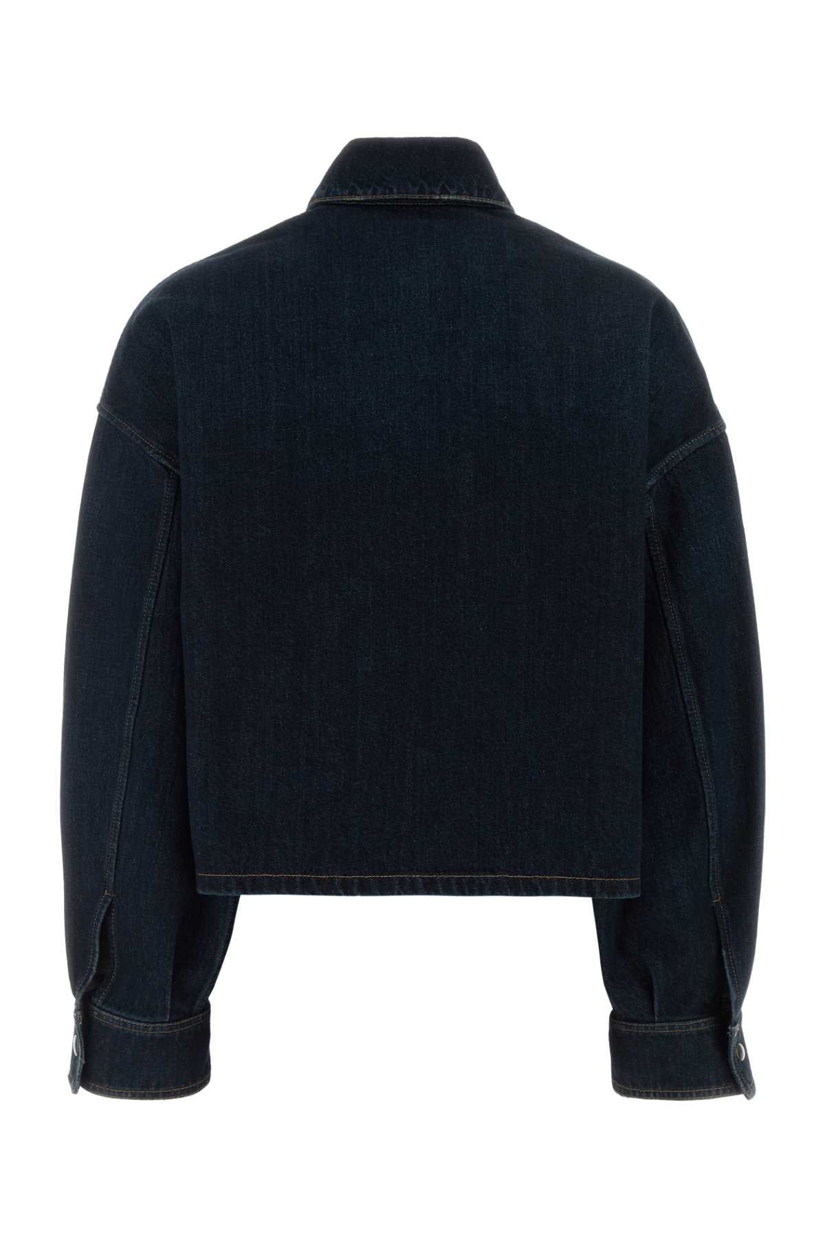 Prada Women's Cotton Shirt in Navy - view 2
