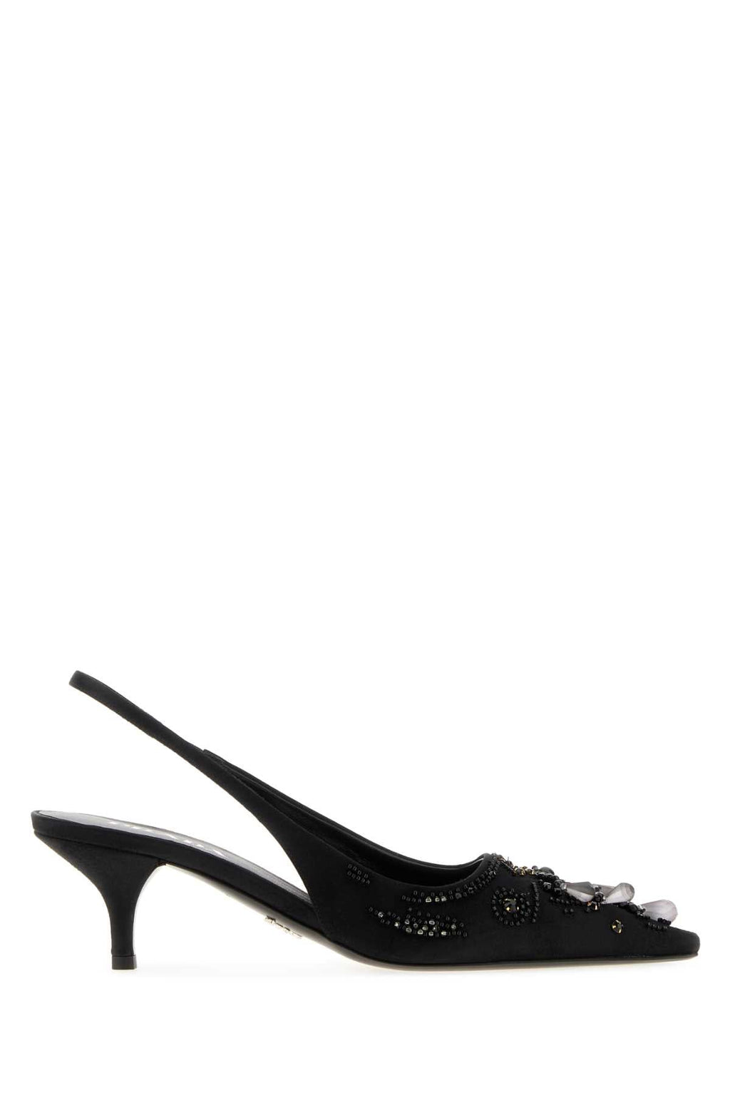 Prada Women's Satin Pumps in Black - view 1