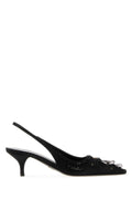 Prada Women's Satin Pumps in Black - view 1