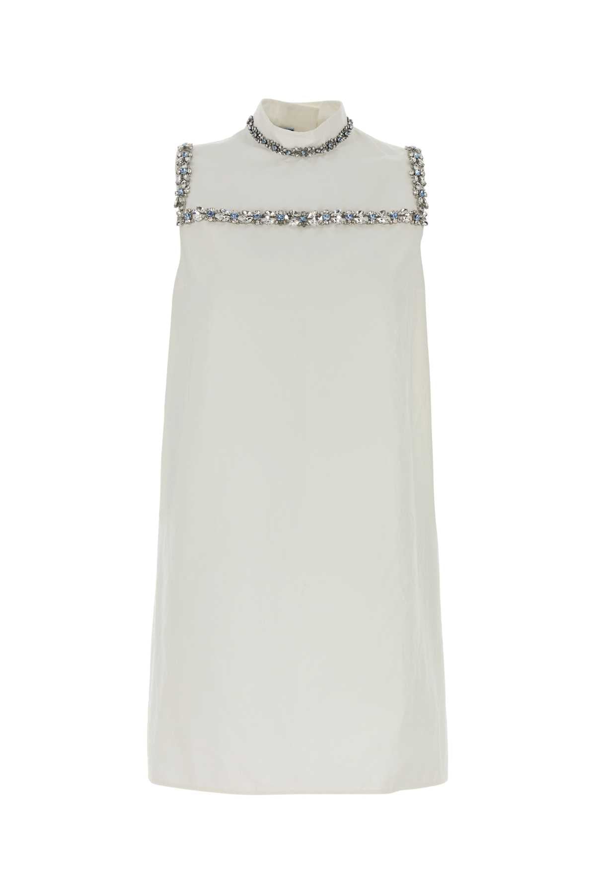 Prada Women's Cotton Dress in White - view 1