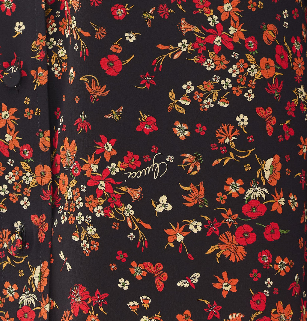 Gucci Women's Printed Gucci Silk Shirt in Multicolor - view 3