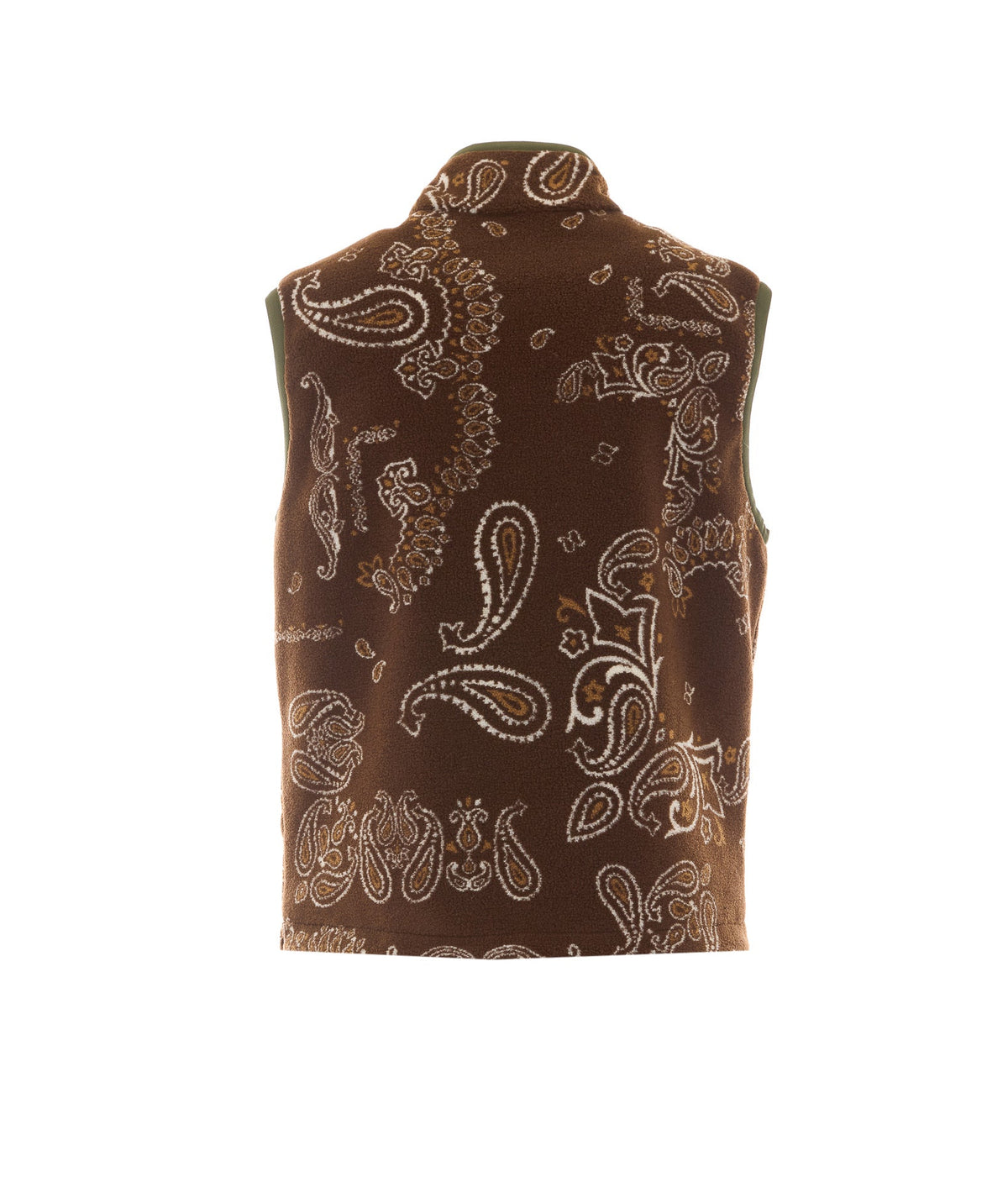 Moncler Men's Reversible Paisley Print Teddy in Brown - view 2