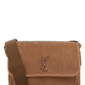 Saint Laurent Men's YSL Niki Small Bag in Brown