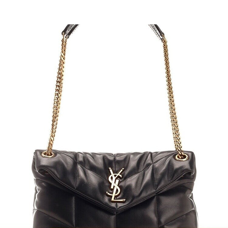 Saint Laurent Women's YSL Envelope Puffer Shoulder Bag