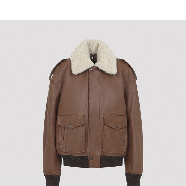 Saint Laurent Women's YSL Leather Jacket