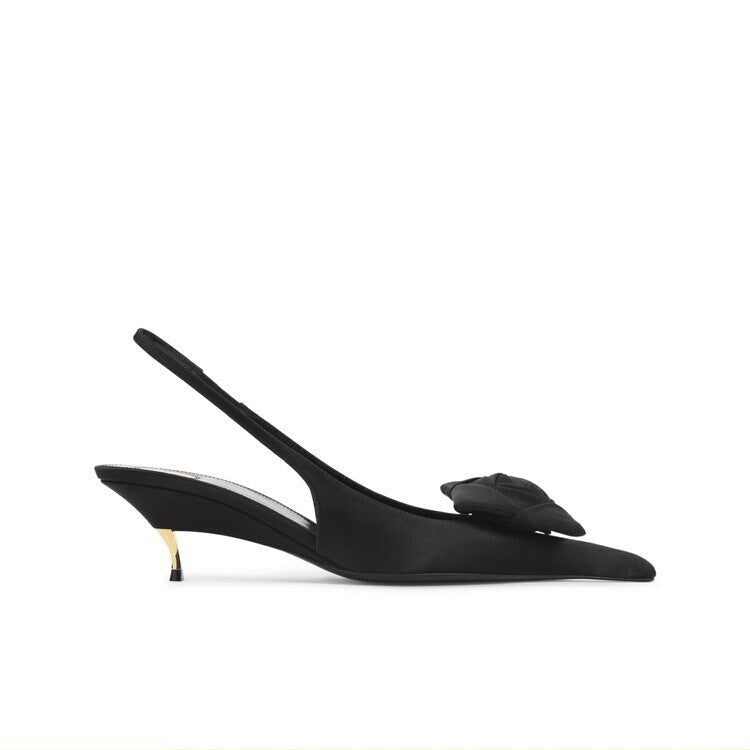 Saint Laurent Women's YSL Slingback Heels