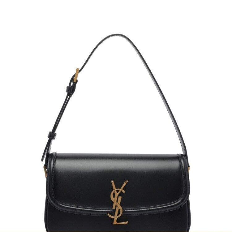 Saint Laurent Women's YSL Solferino Medium Bag in Black