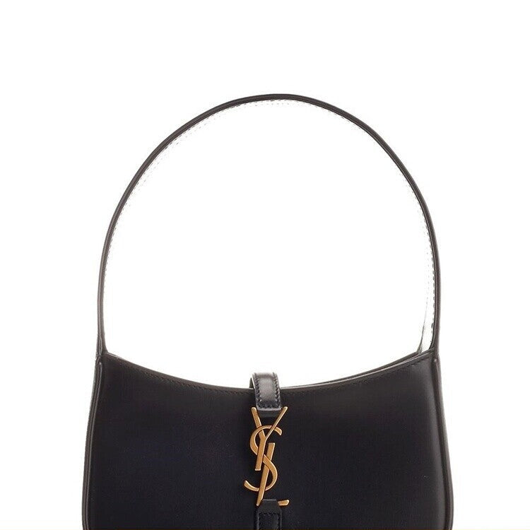 Saint Laurent YSL Le 5a7 Hobo Mini Bag in Black