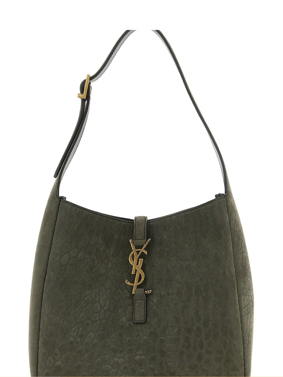 Saint Laurent YSL Le 5a7 Small Bag in Grey
