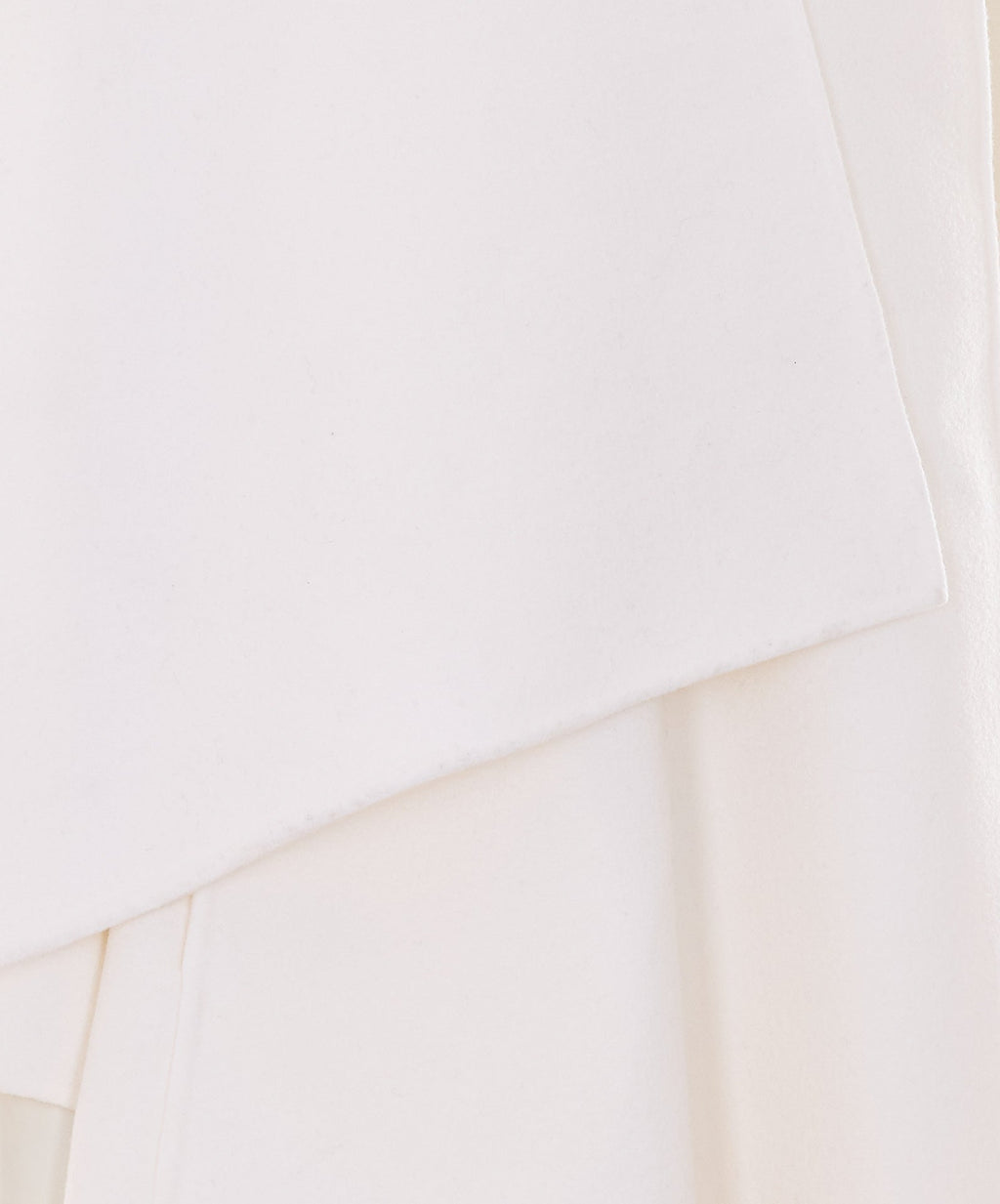 Alaia Women's Scarf Coat in White Wool - view 3