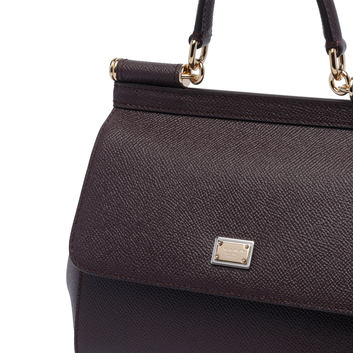 Dolce&Gabbana Women's Sicily Small Handbag in Brown - view 4