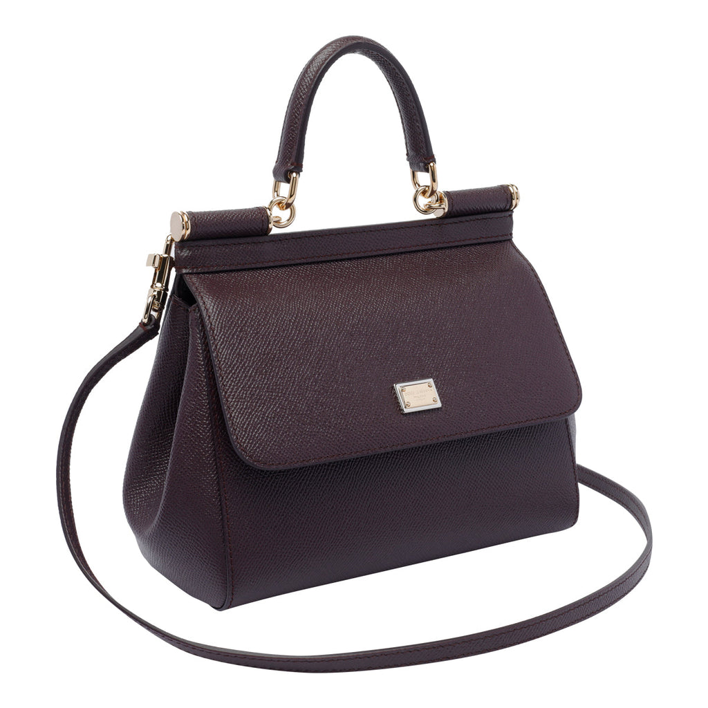 Dolce&Gabbana Women's Sicily Small Handbag in Brown - view 2