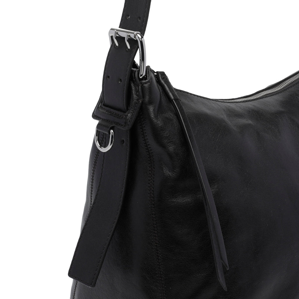 Lemaire Women's Small Belted Hobo Bag in Chocolate Leather - view 2