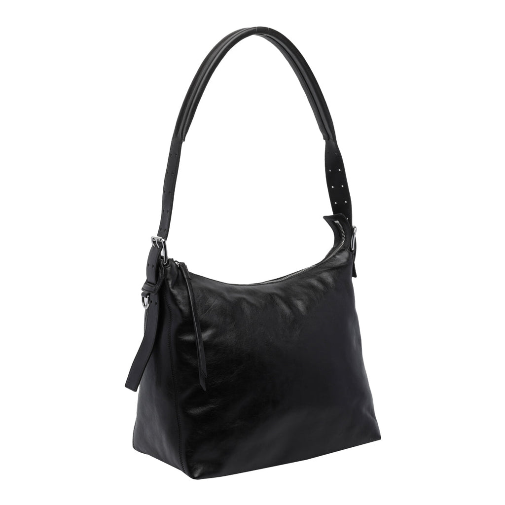 Lemaire Women's Small Belted Hobo Bag in Chocolate Leather - view 3