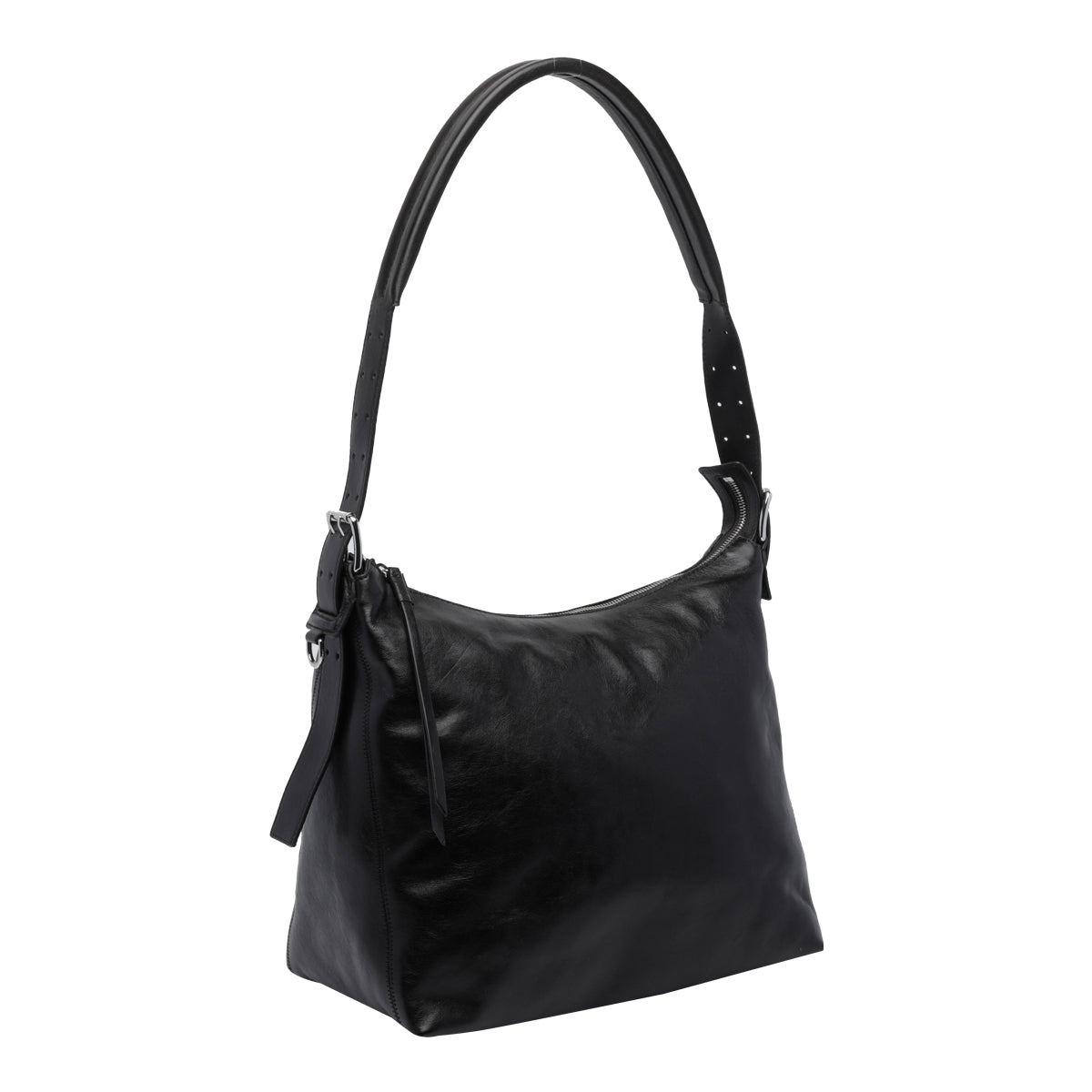 Lemaire Women's Small Belted Hobo Bag in Chocolate Leather - view 3