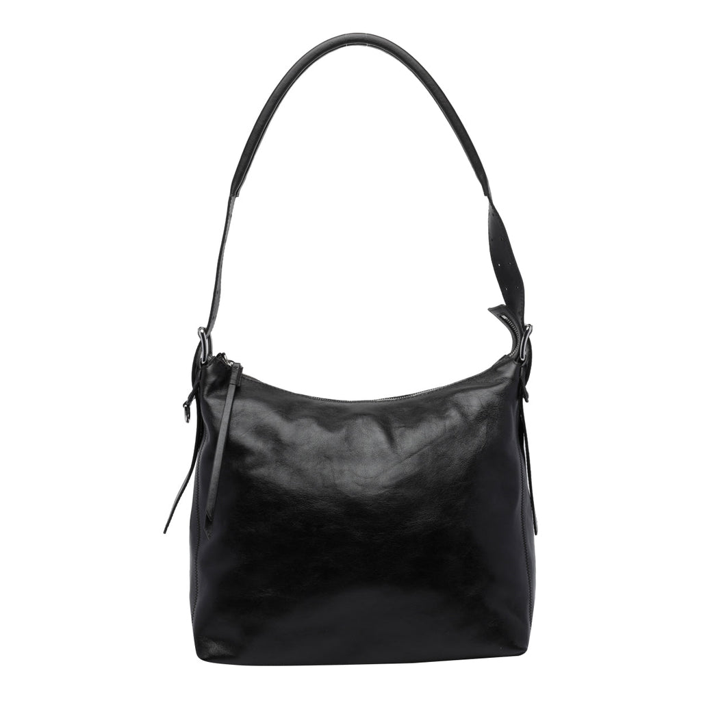 Lemaire Women's Small Belted Hobo Bag in Chocolate Leather - view 1