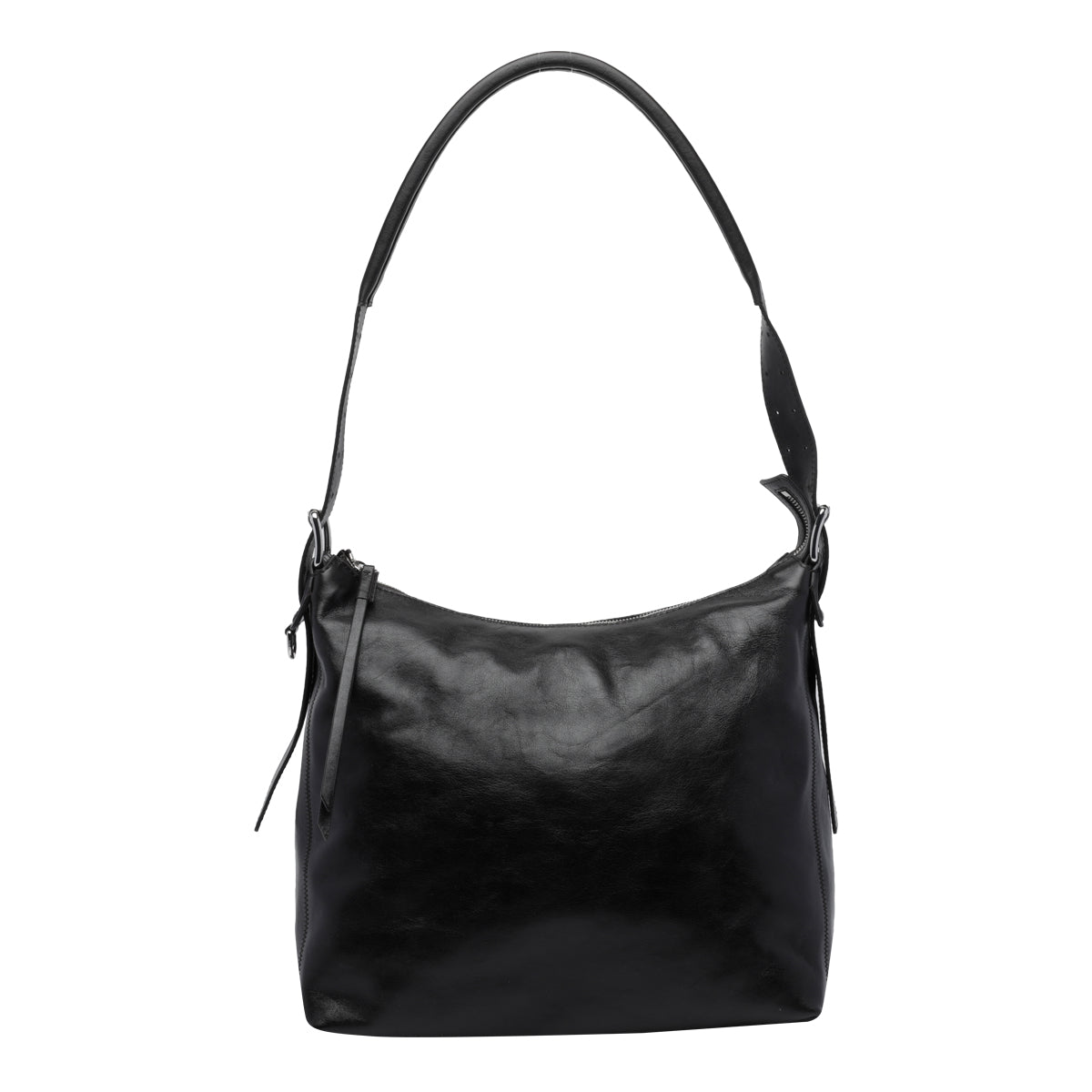 Lemaire Women's Small Belted Hobo Bag in Chocolate Leather - view 1