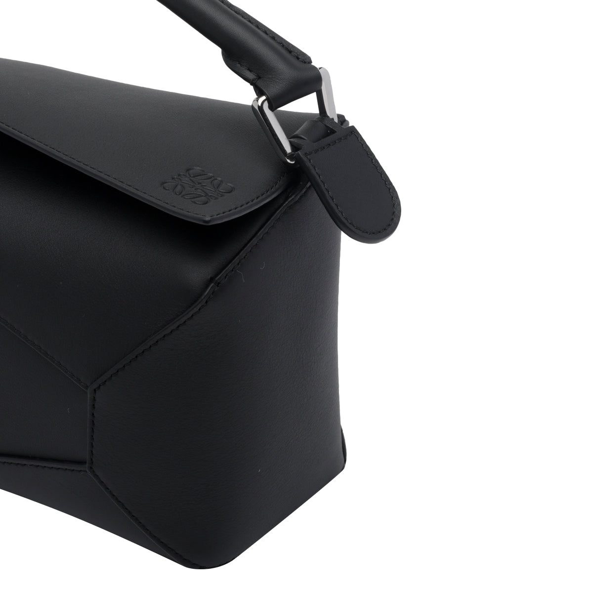 Loewe Women's Small Puzzle Edge Handbag in Black - view 2