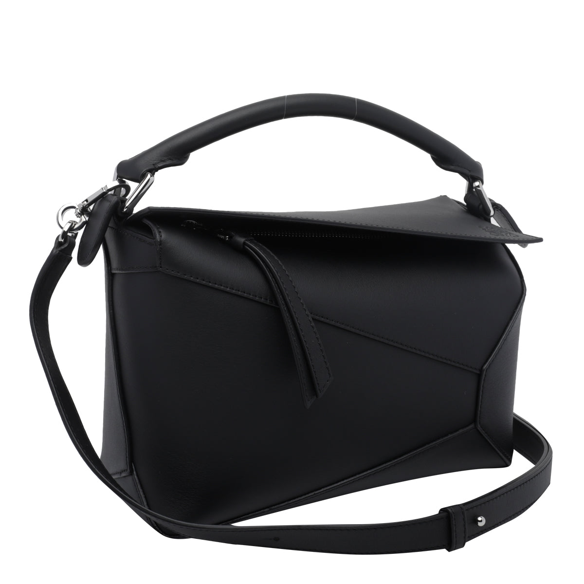 Loewe Women's Small Puzzle Edge Handbag in Black - view 3
