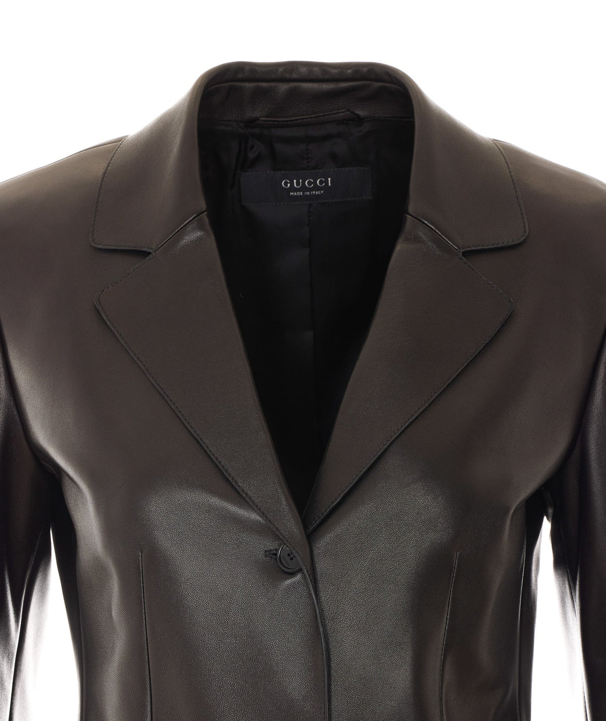 Gucci Women's Soft Leather Coat in Black - view 4