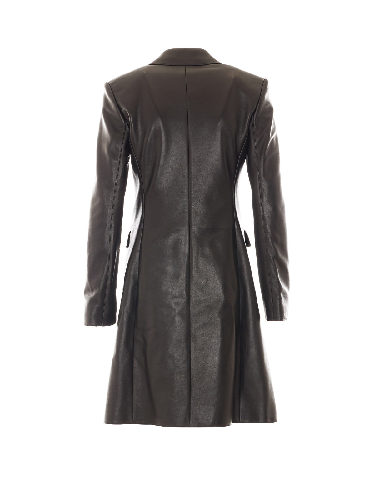 Gucci Women's Soft Leather Coat in Black - view 2