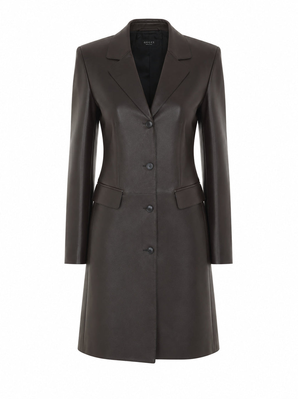 Gucci Women's Soft Leather Coat in Black - view 1