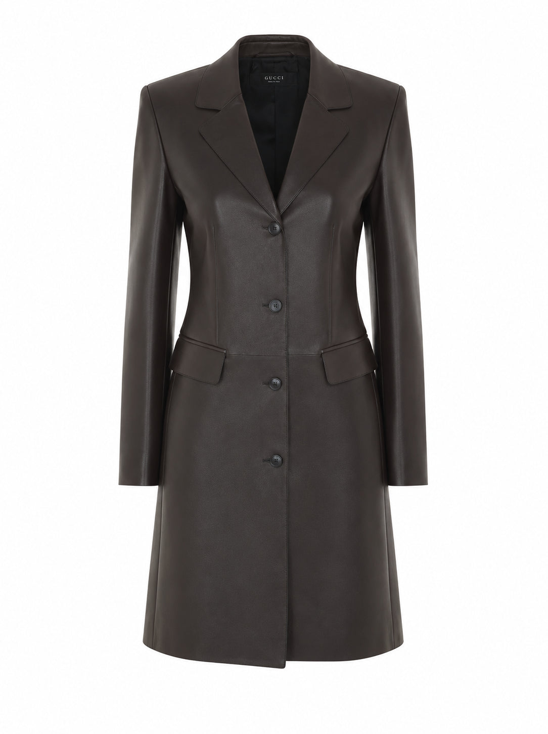 Gucci Women's Soft Leather Coat in Black - view 1