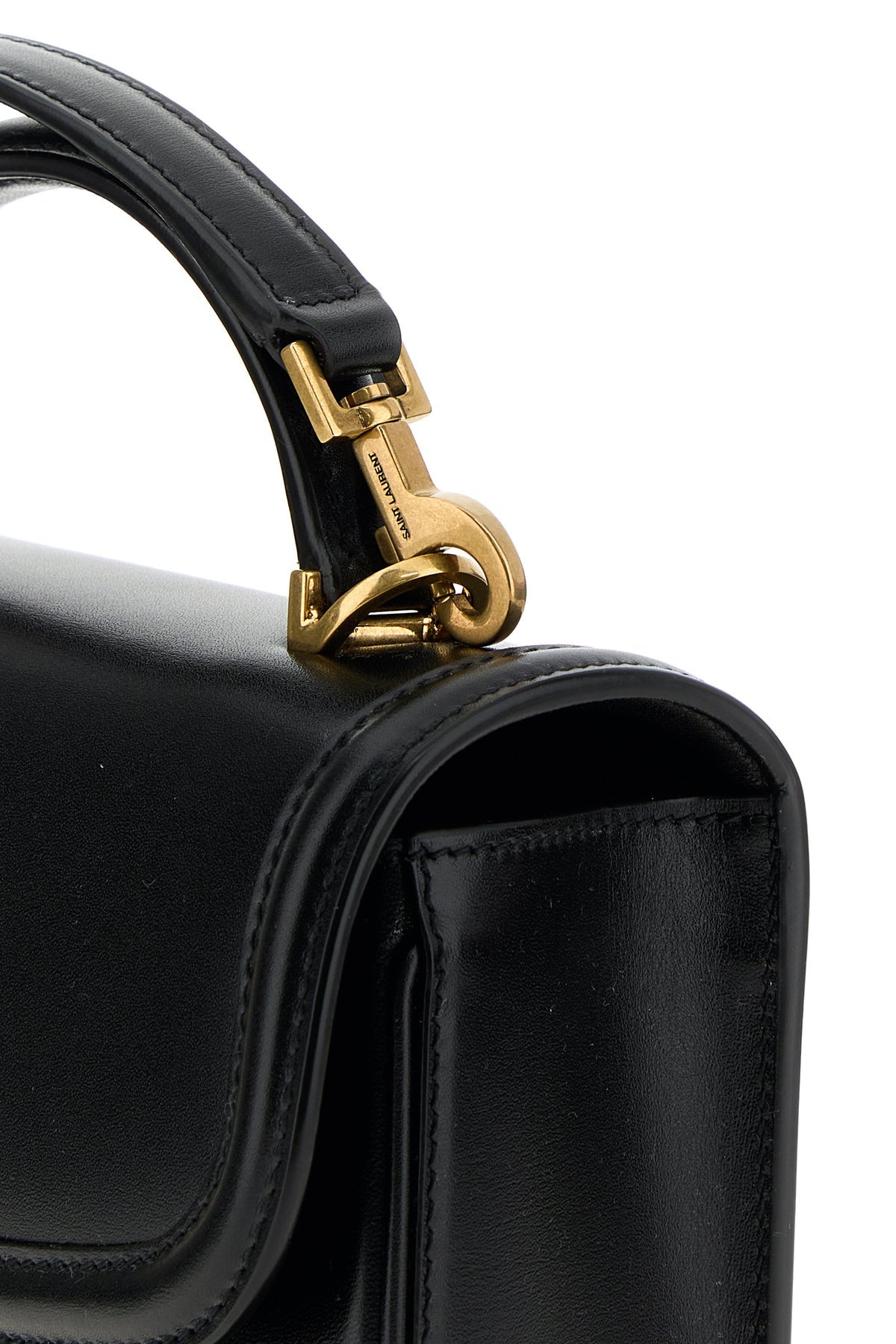 Saint Laurent Women's Mini Solferino Leather Handbag in Black