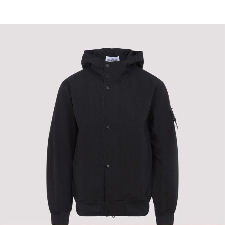 Stone Island Men's Jacket in Black